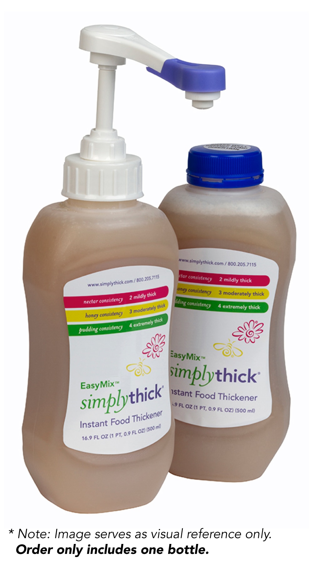 SimplyThick Easy Mix Gel Thickener- 1.6 Liter Bottle with Pump