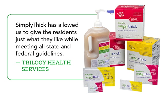 SimplyThick Gel Food and Beverage Thickener for Dysphagia.