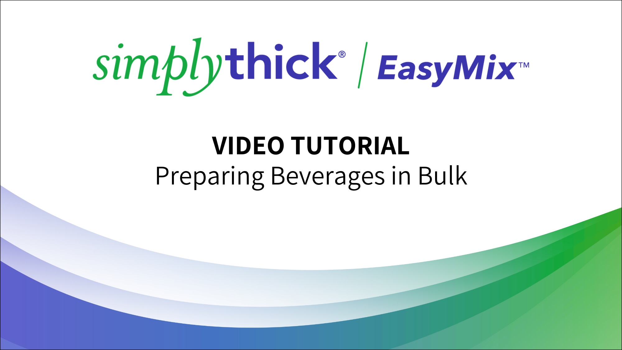 Preparing Beverages in Bulk